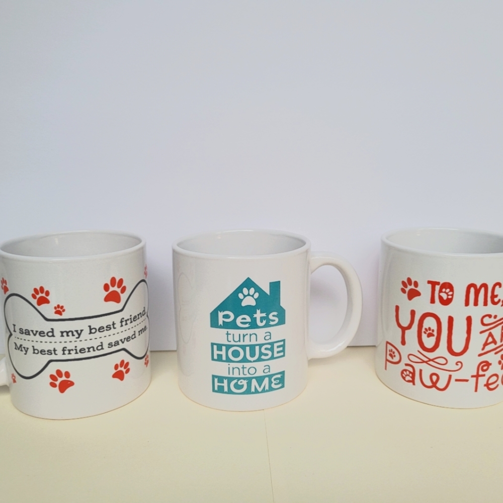 Set of 3 Mugs Pet Edition